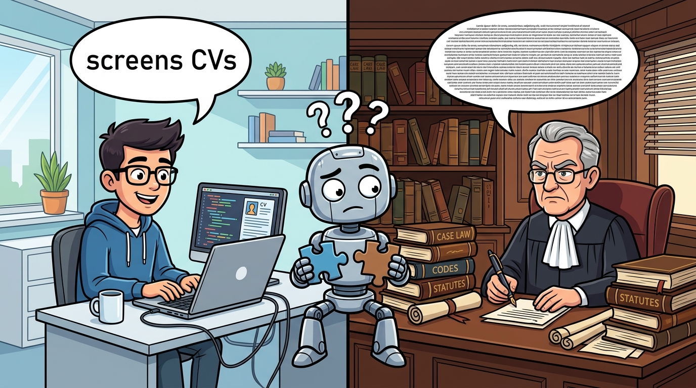 The vocabulary mismatch between developer language and legal text